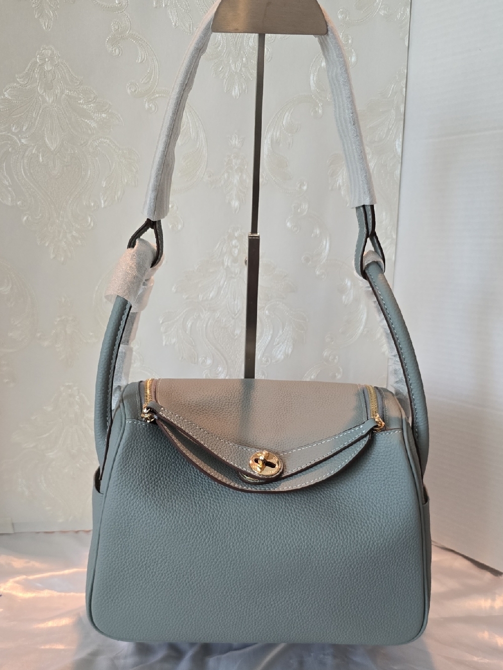 Women’s Shoulder Bag in Dusty Blue - Stylish Everyday Handbag